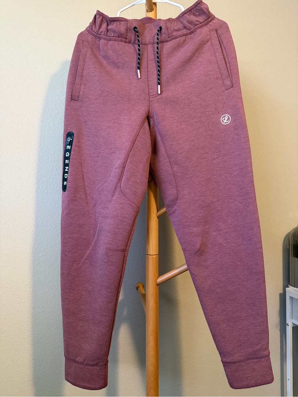 Women's Mauve Jogger Track Pants with Drawstring